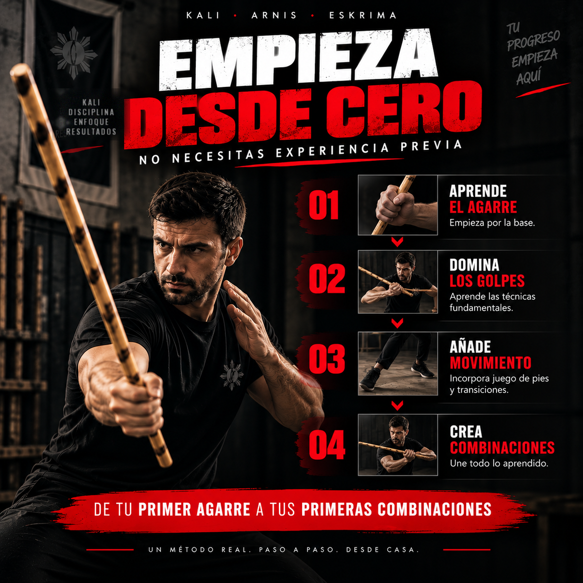 Curso Online de Kali, Arnis y Eskrima desde Casa