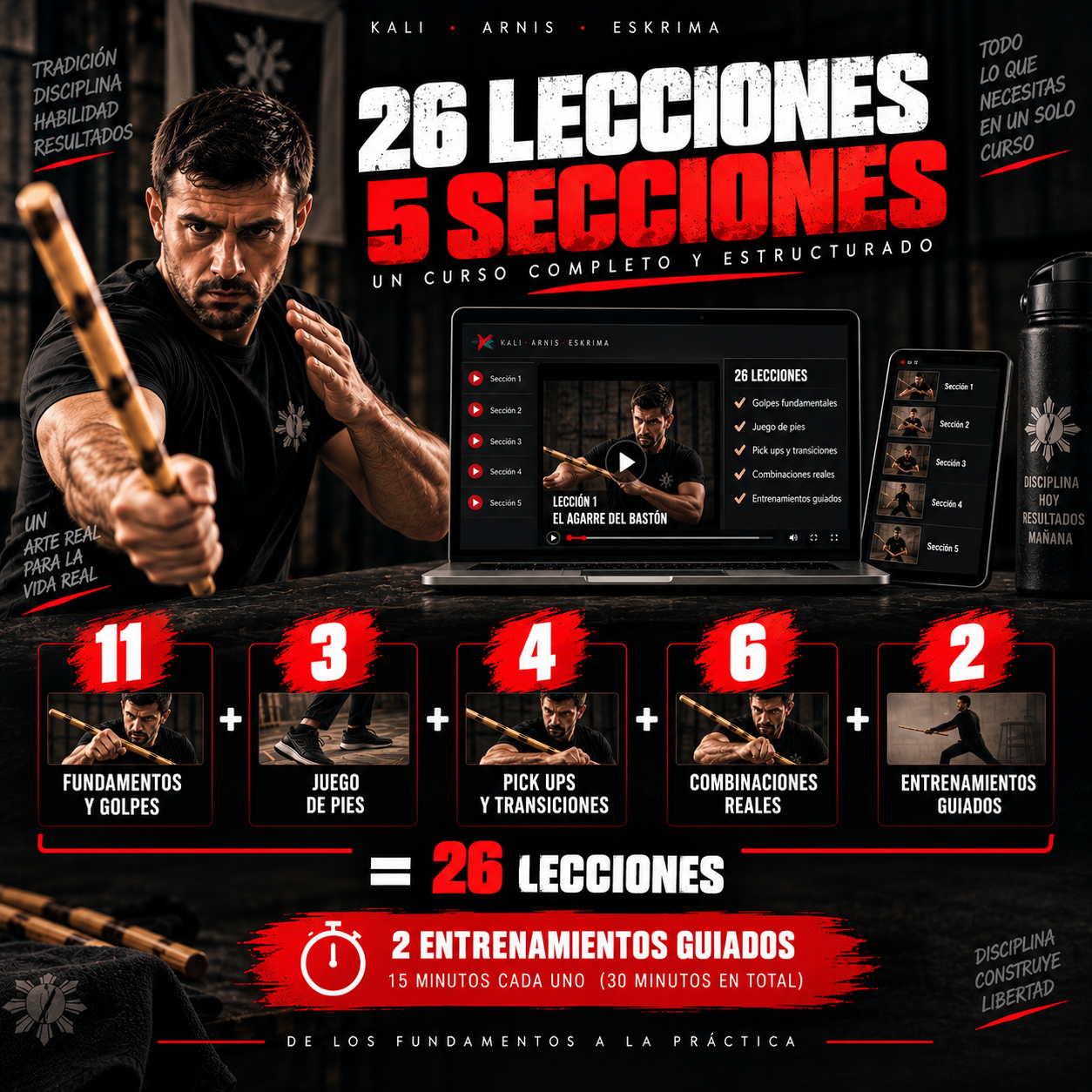 Curso Online de Kali, Arnis y Eskrima desde Casa
