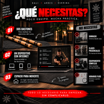 Curso Online de Kali, Arnis y Eskrima desde Casa