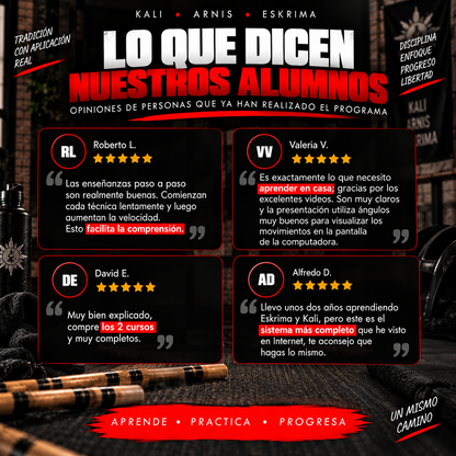 Curso Online de Kali, Arnis y Eskrima desde Casa